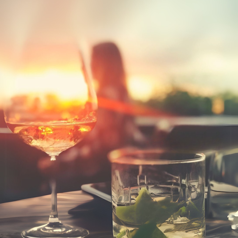 a close up of a glass of wine